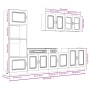 Mueble cocina Kalmar sonoma gris 7 pzas madera contrachapada de , Armarios de cocina - Ref: Foro24-3314737, Precio: 645,24 €,...