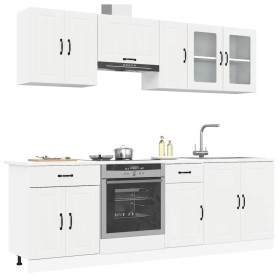 Mueble de cocina Kalmar blanco 8 piezas madera contrachapada de , Armarios de cocina - Ref: Foro24-3314831, Precio: 535,38 €,...