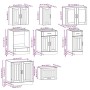 Mueble de cocina Kalmar blanco 8 piezas madera contrachapada de , Armarios de cocina - Ref: Foro24-3314831, Precio: 535,38 €,...