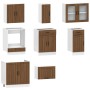 Mueble cocina Kalmar roble marrón 8 pzas madera contrachapada de , Armarios de cocina - Ref: Foro24-3314838, Precio: 552,62 €...