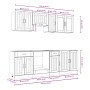 Mueble cocina Kalmar roble marrón 8 pzas madera contrachapada de , Armarios de cocina - Ref: Foro24-3314838, Precio: 552,62 €...