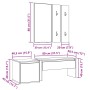 Set de muebles recibidor madera contrachapada roble artesanal de , Bancos para recibidores y almacenamiento - Ref: Foro24-332...