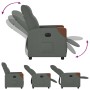 Sillón reclinable eléctrico de tela gris oscuro de , Sillones - Ref: Foro24-3323991, Precio: 243,31 €, Descuento: %