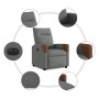 Sillón reclinable eléctrico de tela gris oscuro de , Sillones - Ref: Foro24-3323991, Precio: 243,31 €, Descuento: %
