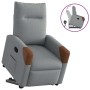 Sillón reclinable elevable de tela gris claro de , Sillones - Ref: Foro24-3324006, Precio: 254,50 €, Descuento: %