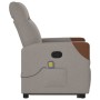 Sillón reclinable de masaje elevable tela gris taupé de , Sillones - Ref: Foro24-3324019, Precio: 282,18 €, Descuento: %