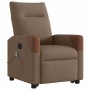 Sillón de masaje eléctrico reclinable elevable tela marrón de , Sillones - Ref: Foro24-3324033, Precio: 329,94 €, Descuento: %