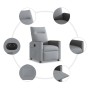 Sillón reclinable eléctrico tela gris claro de , Sillones - Ref: Foro24-3324038, Precio: 233,28 €, Descuento: %