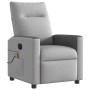 Sillón reclinable de masaje eléctrico tela gris nube de , Sillones - Ref: Foro24-3324044, Precio: 254,78 €, Descuento: %