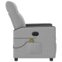 Sillón reclinable de masaje eléctrico tela gris nube de , Sillones - Ref: Foro24-3324044, Precio: 254,78 €, Descuento: %