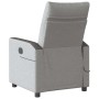 Sillón reclinable de masaje eléctrico tela gris nube de , Sillones - Ref: Foro24-3324044, Precio: 254,78 €, Descuento: %