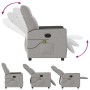 Sillón reclinable de masaje eléctrico tela gris nube de , Sillones - Ref: Foro24-3324044, Precio: 254,78 €, Descuento: %