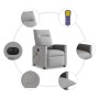 Sillón reclinable de masaje eléctrico tela gris nube de , Sillones - Ref: Foro24-3324044, Precio: 254,78 €, Descuento: %