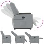 Sillón reclinable elevable de tela gris claro de , Sillones - Ref: Foro24-3324052, Precio: 256,41 €, Descuento: %