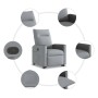 Sillón reclinable elevable de tela gris claro de , Sillones - Ref: Foro24-3324052, Precio: 256,41 €, Descuento: %