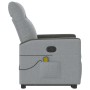 Sillón de masaje reclinable de pie de tela gris claro de , Sillones - Ref: Foro24-3324059, Precio: 271,26 €, Descuento: %