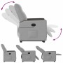 Sillón eléctrico reclinable elevable de tela gris nube de , Sillones - Ref: Foro24-3324065, Precio: 300,21 €, Descuento: %