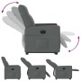 Sillón eléctrico reclinable elevable de tela gris oscuro de , Sillones - Ref: Foro24-3324067, Precio: 300,09 €, Descuento: %