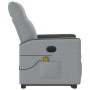 Sillón de masaje eléctrico reclinable elevable tela gris claro de , Sillones - Ref: Foro24-3324073, Precio: 319,06 €, Descuen...