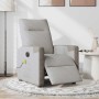 Sillón reclinable de masaje eléctrico tela gris nube de , Sillones - Ref: Foro24-3324084, Precio: 251,15 €, Descuento: %