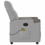 Sillón reclinable de masaje eléctrico tela gris nube de , Sillones - Ref: Foro24-3324084, Precio: 251,15 €, Descuento: %