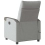 Sillón reclinable de masaje eléctrico tela gris nube de , Sillones - Ref: Foro24-3324084, Precio: 251,15 €, Descuento: %