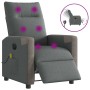Sillón reclinable de masaje eléctrico tela gris oscuro de , Sillones - Ref: Foro24-3324086, Precio: 251,91 €, Descuento: %