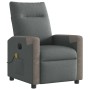 Sillón reclinable de masaje eléctrico tela gris oscuro de , Sillones - Ref: Foro24-3324086, Precio: 251,91 €, Descuento: %