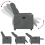 Sillón reclinable de masaje eléctrico tela gris oscuro de , Sillones - Ref: Foro24-3324086, Precio: 251,91 €, Descuento: %