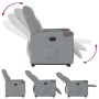 Sillón reclinable elevable de tela gris claro de , Sillones - Ref: Foro24-3324090, Precio: 257,74 €, Descuento: %
