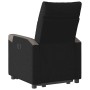 Sillón reclinable elevable tela negro de , Sillones - Ref: Foro24-3324092, Precio: 255,54 €, Descuento: %