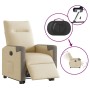 Sillón eléctrico reclinable elevable de tela color crema de , Sillones - Ref: Foro24-3324103, Precio: 299,69 €, Descuento: %
