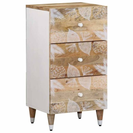 Aparador de madera maciza de mango 40x33,5x75 cm de , Almacenamiento para CD y DVD - Ref: Foro24-4018687, Precio: 107,35 €, D...