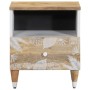 Mesita de noche de madera maciza de mango 40x33x46 cm de , Mesitas de noche - Ref: Foro24-4018670, Precio: 48,24 €, Descuento: %