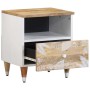 Mesita de noche de madera maciza de mango 40x33x46 cm de , Mesitas de noche - Ref: Foro24-4018670, Precio: 48,24 €, Descuento: %
