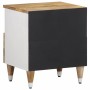 Mesita de noche de madera maciza de mango 40x33x46 cm de , Mesitas de noche - Ref: Foro24-4018670, Precio: 48,24 €, Descuento: %