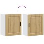 Armarios pared para cocina 2 uds Porto roble artesanal de , Armarios de cocina - Ref: Foro24-854056, Precio: 108,03 €, Descue...