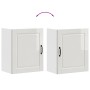 Armarios pared para cocina 2 uds Porto blanca alto brillo de , Armarios de cocina - Ref: Foro24-854042, Precio: 121,25 €, Des...
