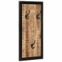 Perchero madera maciza de mango rugosa 40x2x80 cm de , Percheros para sombreros y abrigos - Ref: Foro24-4015939, Precio: 58,3...