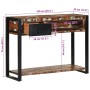 Mesa consola multicolor madera maciza reciclada 100x35x75 cm de , Mesas consola - Ref: Foro24-4015930, Precio: 162,07 €, Desc...