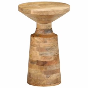Mesa auxiliar madera maciza de mango Ø33x50 cm de , Mesas auxiliares - Ref: Foro24-4017540, Precio: 104,75 €, Descuento: %