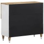 Aparador de madera maciza de mango 80x33,5x75 cm de , Almacenamiento para CD y DVD - Ref: Foro24-4018691, Precio: 86,06 €, De...