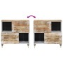 Aparador de madera maciza de mango 80x33,5x75 cm de , Almacenamiento para CD y DVD - Ref: Foro24-4018691, Precio: 86,06 €, De...