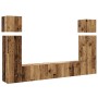 Conjunto de mueble de TV 8 piezas montado la pared madera vieja de , Muebles TV - Ref: Foro24-3329009, Precio: 301,64 €, Desc...