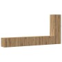 Mueble para TV de pared madera contrachapada artesanal 3 piezas de , Muebles TV - Ref: Foro24-3329198, Precio: 148,94 €, Desc...