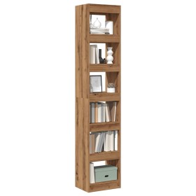 Estantería/divisor de espacios roble artisan 40x30x198 cm de , Librerías y estanterías - Ref: Foro24-856813, Precio: 102,43 €...