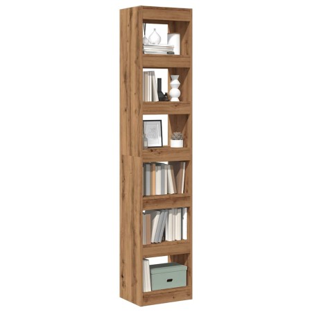 Estantería/divisor de espacios roble artisan 40x30x198 cm de , Librerías y estanterías - Ref: Foro24-856813, Precio: 102,43 €...