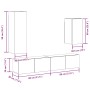 Conjunto de mueble de TV 4 piezas montado la pared madera vieja de , Muebles TV - Ref: Foro24-3329151, Precio: 162,43 €, Desc...