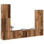 Conjunto de mueble de TV 4 piezas montado la pared madera vieja de , Muebles TV - Ref: Foro24-3329217, Precio: 186,58 €, Desc...