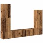 Conjunto de mueble de TV 4 piezas montado la pared madera vieja de , Muebles TV - Ref: Foro24-3329217, Precio: 186,58 €, Desc...